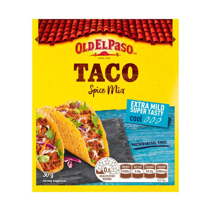 Old El Paso Taco Spice Mix Extra Mild - 30g