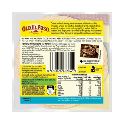 Old El Paso White Corn Tortillas Tacos 10 Pack - 208g
