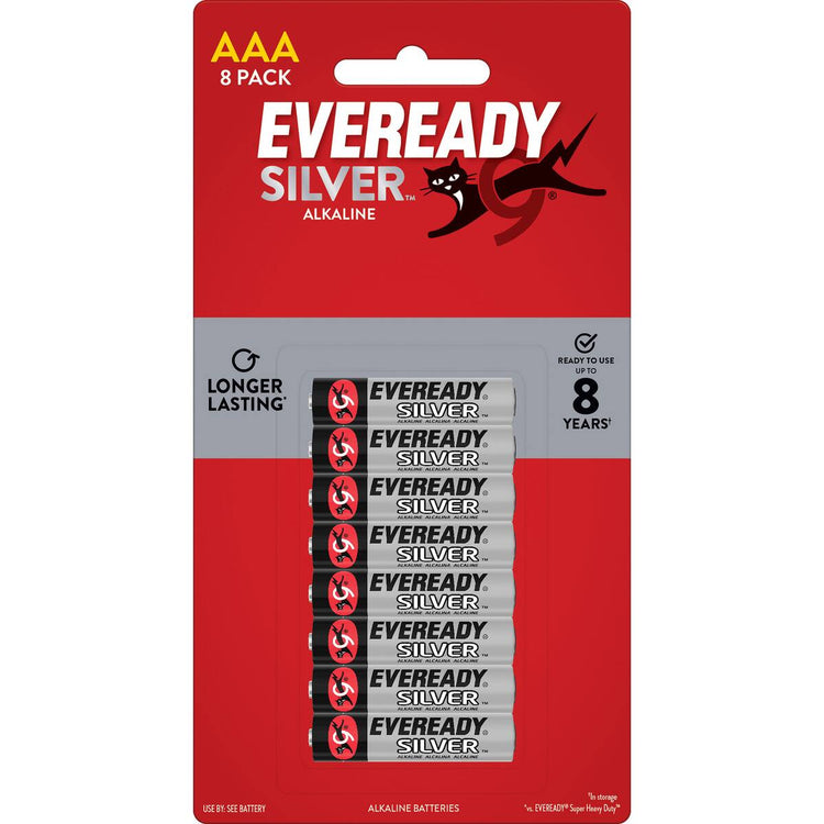 Eveready Silver Aaa Alkaline Batteries 8 Pack