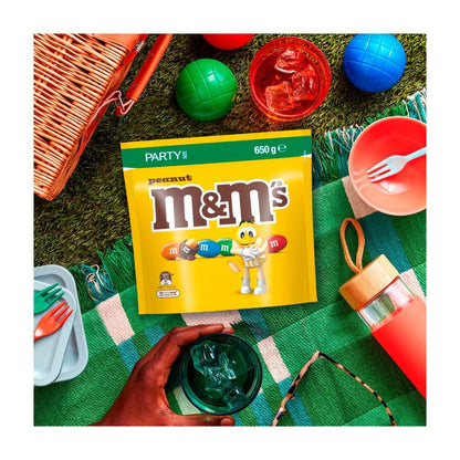 M&M'S Peanut Milk Chocolate Snack & Share Party Bag - 650g