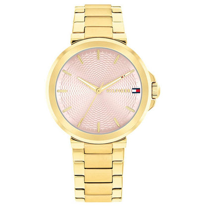 Tommy Hilfiger Lori Gold Steel Blush Dial Quartz Ladies Watch