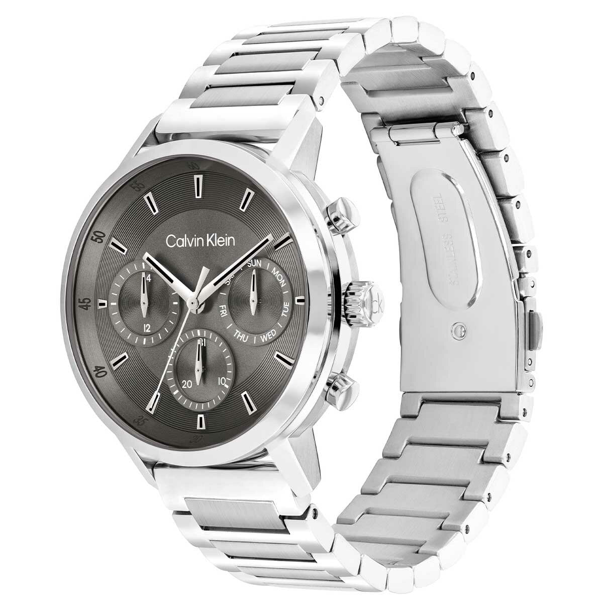 Calvin Klein Gauge Men's Watch 25200493 Grey Dial Quartz Stainless Steel