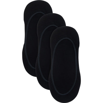 Underworks Ladies Invisible Footlets Black 5 - 8 3 Pack