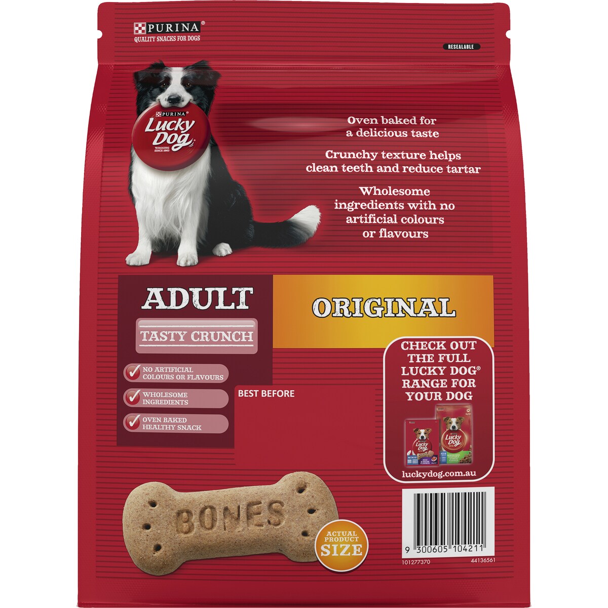 Lucky Dog Adult Bones Original Dog Treats 800g