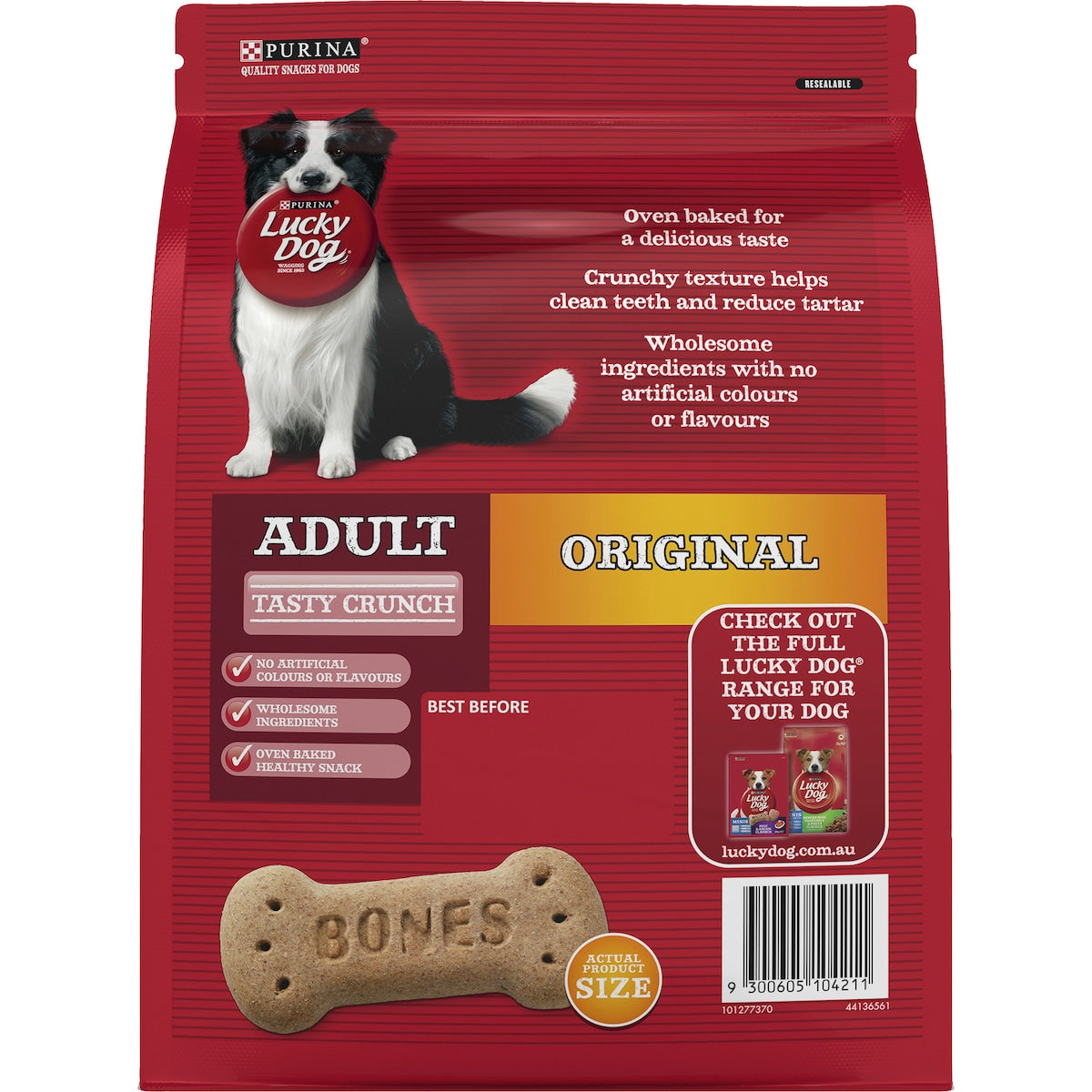 Lucky Dog Adult Bones Original Pet Treats 800g