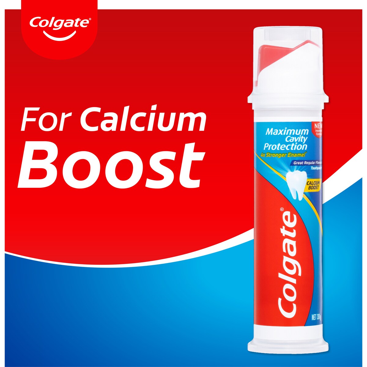 Colgate Cavity Protection Toothpaste Regular Toothpaste Pump 130g