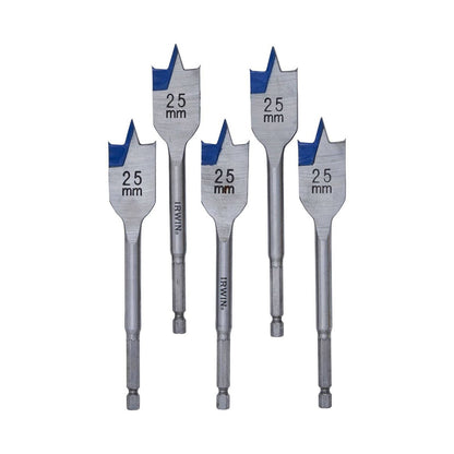 Irwin Spade Bit - 25mm - Blue Groove - 5 Pack