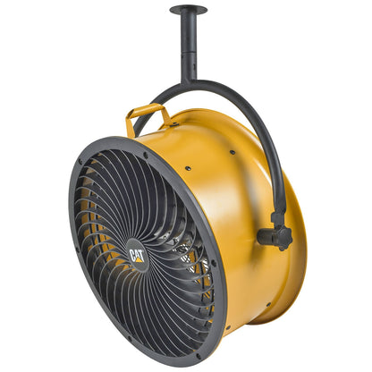 Caterpillar High Velocity Drum Pedestal Fan HVPD-18AC-OD Yellow 46cm