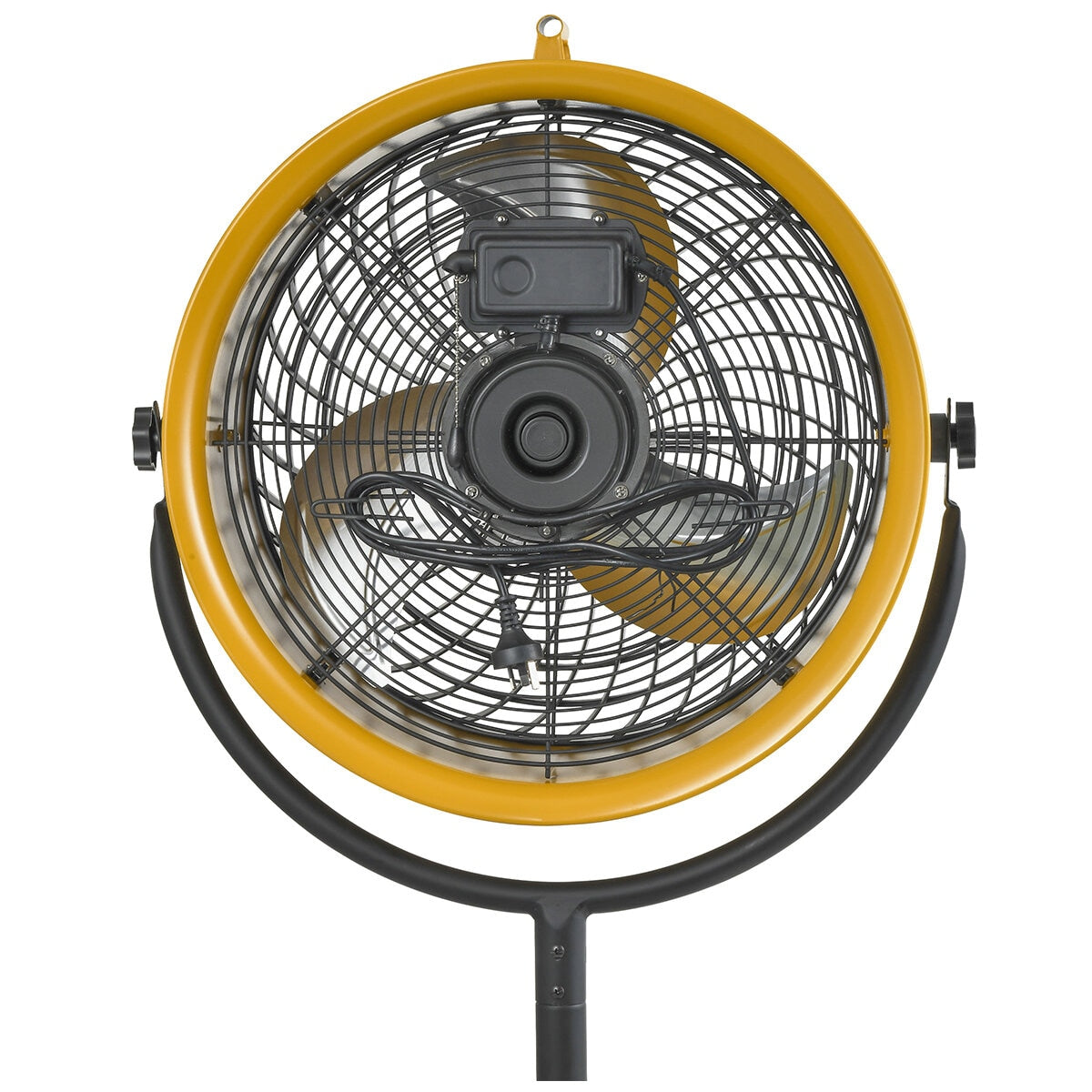 Caterpillar High Velocity Drum Pedestal Fan HVPD-18AC-OD Yellow 46cm