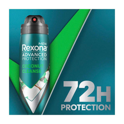 Rexona Men Deodorant 72hr Advanced Aerosol Coconut eanse - 220mL