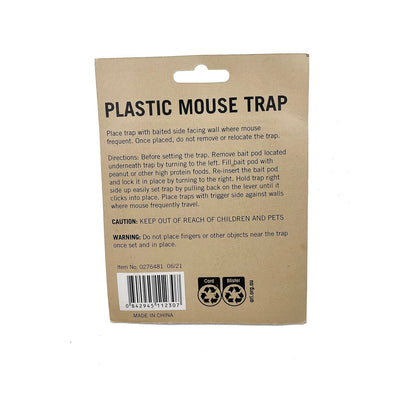 Plastic Mouse Trap - 48 x 100mm - 2 Pack