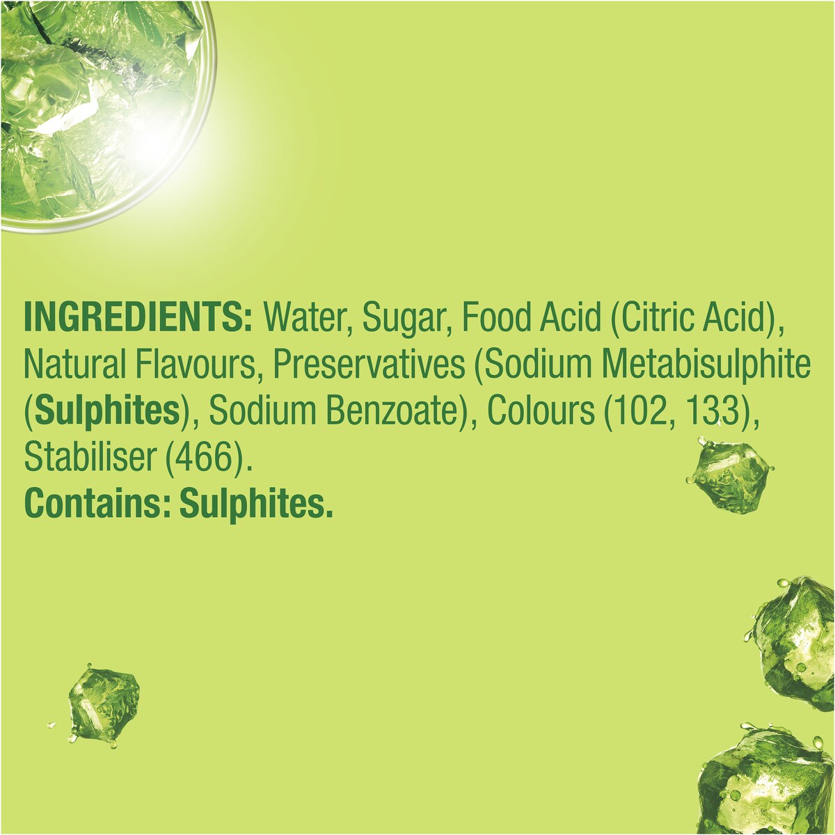 Golden Circle Cordials Lime Cordial 2l