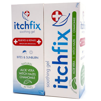 Itchfix Soothing Gel Twin Pack Aloe and Witch Hazel 2 x 75g