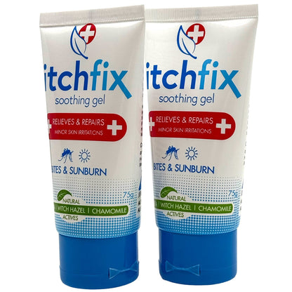 Itchfix Soothing Gel Twin Pack Aloe and Witch Hazel 2 x 75g
