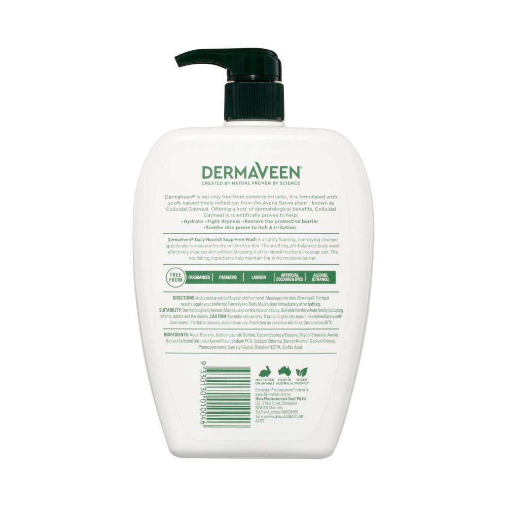 Dermaveen Daily Nourish Soap Free Wash - 1L