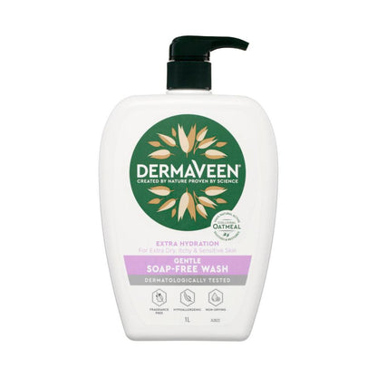 Dermaveen Extra Hydration Gentle Colloidal Oatmeal Soap Free Wash - 1L