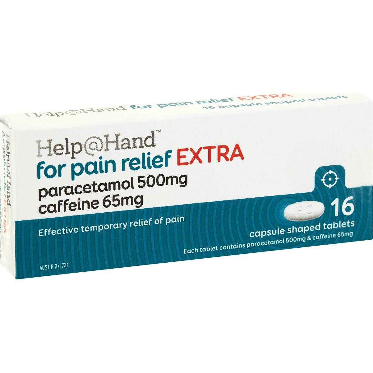 Help@hand For Pain Relief Extra 500mg Tablets 16 Pack