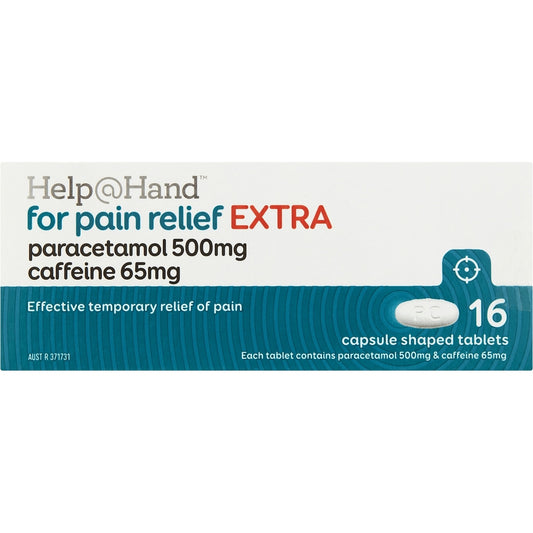 Help@hand For Pain Relief Extra 500mg Tablets 16 Pack