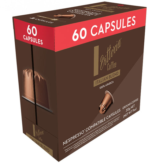 Vittoria Coffee Pods Medium Roast Aluminium Nespresso Original 60 Pack