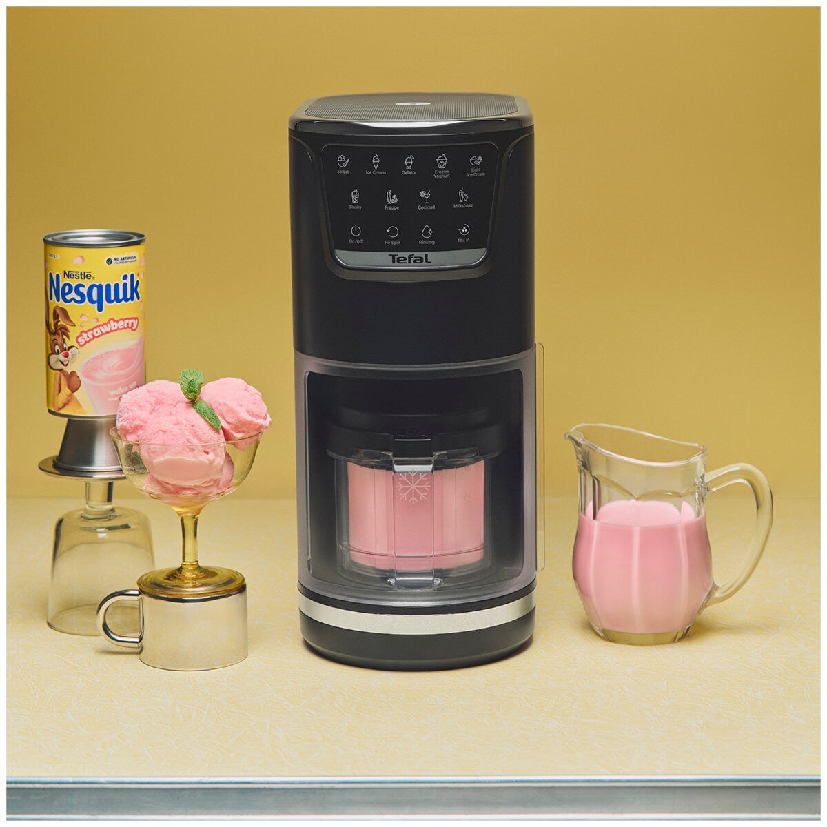 Tefal Dolci Ice Cream Maker Nesquik Bundle NQ32IG6048 Black