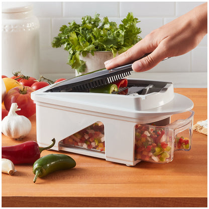 Miu Vegetable Chopper and Slicer 11-Piece Set 1968698 White Black