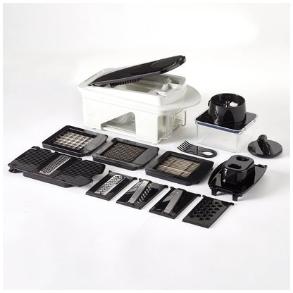 Miu Vegetable Chopper and Slicer 11-Piece Set 1968698 White Black