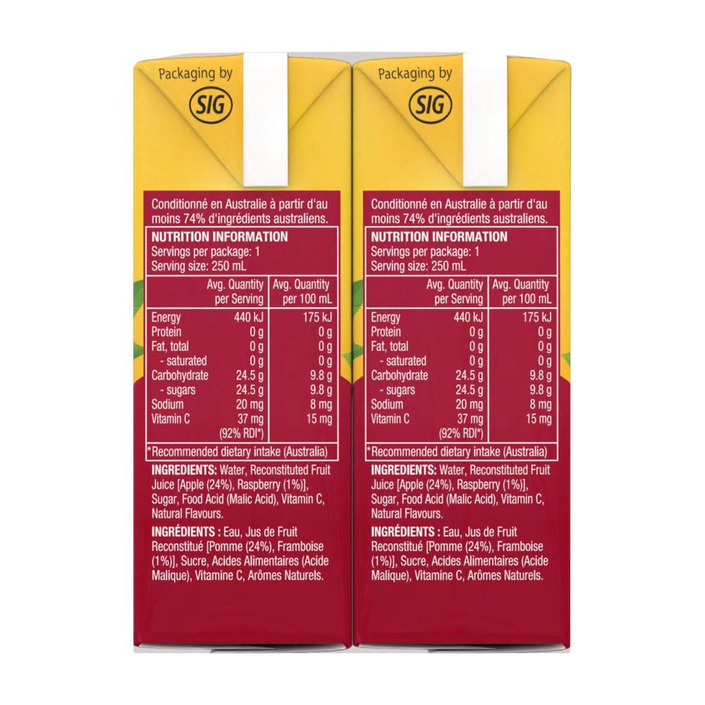 Golden Cire Tetra Drink Apple Raspberry 6 Pack - 1.5L