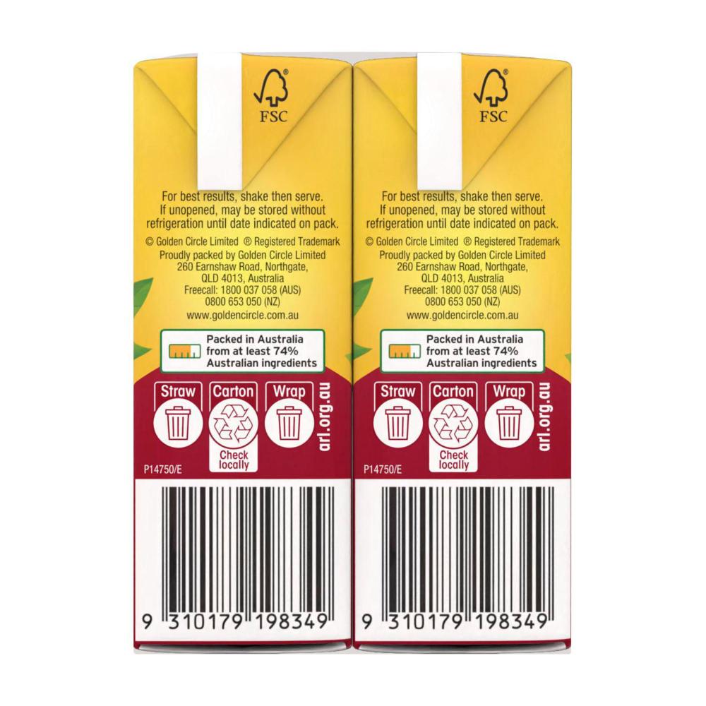 Golden Cire Tetra Drink Apple Raspberry 6 Pack - 1.5L