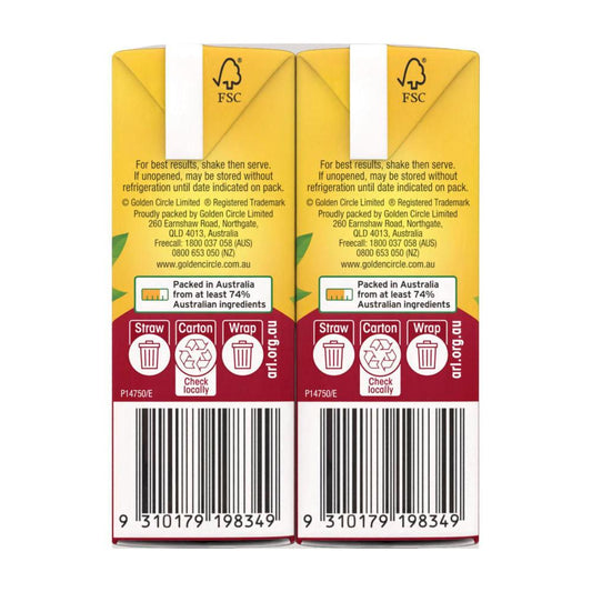 Golden Cire Tetra Drink Apple Raspberry - 6 Pack