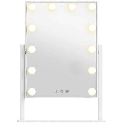 Sheffield Labs Broadway Vanity Mirror MR6012A LED Touch White Metal Glass