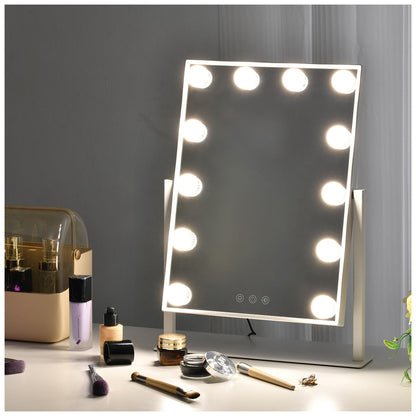 Sheffield Labs Broadway Vanity Mirror MR6012A LED Touch White Metal Glass