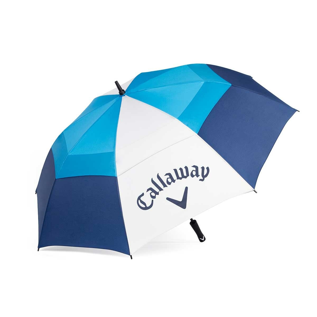 Callaway Auto Open Vented Golf Umbrella Navy/Black Polyester 157cm 2 Pack