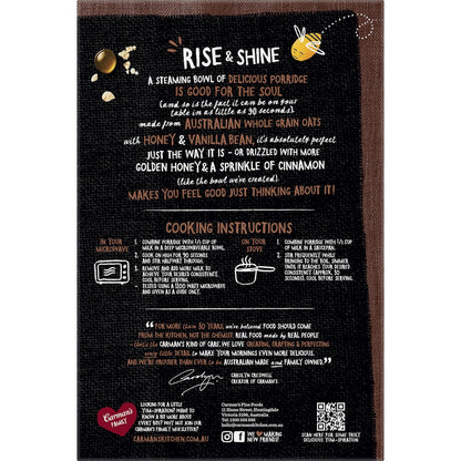 Carmans Honey, Vanilla & Cinnamon Gourmet Porridge Sachets 320g