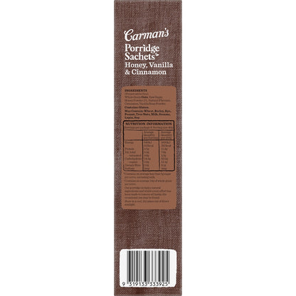 Carmans Honey, Vanilla & Cinnamon Gourmet Porridge Sachets 320g