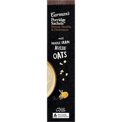 Carmans Honey, Vanilla & Cinnamon Gourmet Porridge Sachets 320g