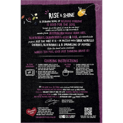 Carmans Porridge Sachets Super Berry & Coconut 8 Pack