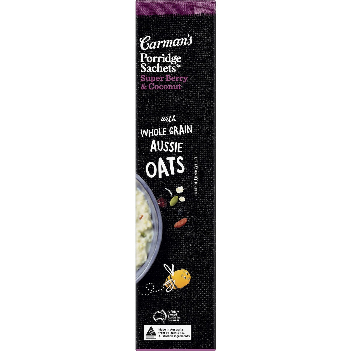 Carmans Porridge Sachets Super Berry & Coconut 8 Pack