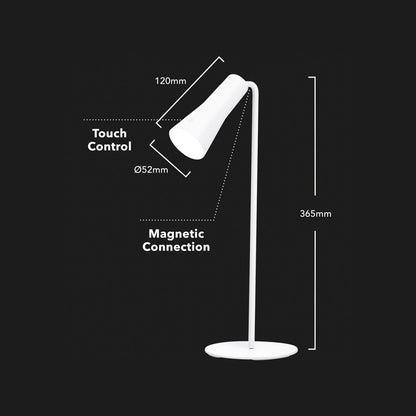 Verve Design Lucian LED Lamp - 120 x 365mm - White
