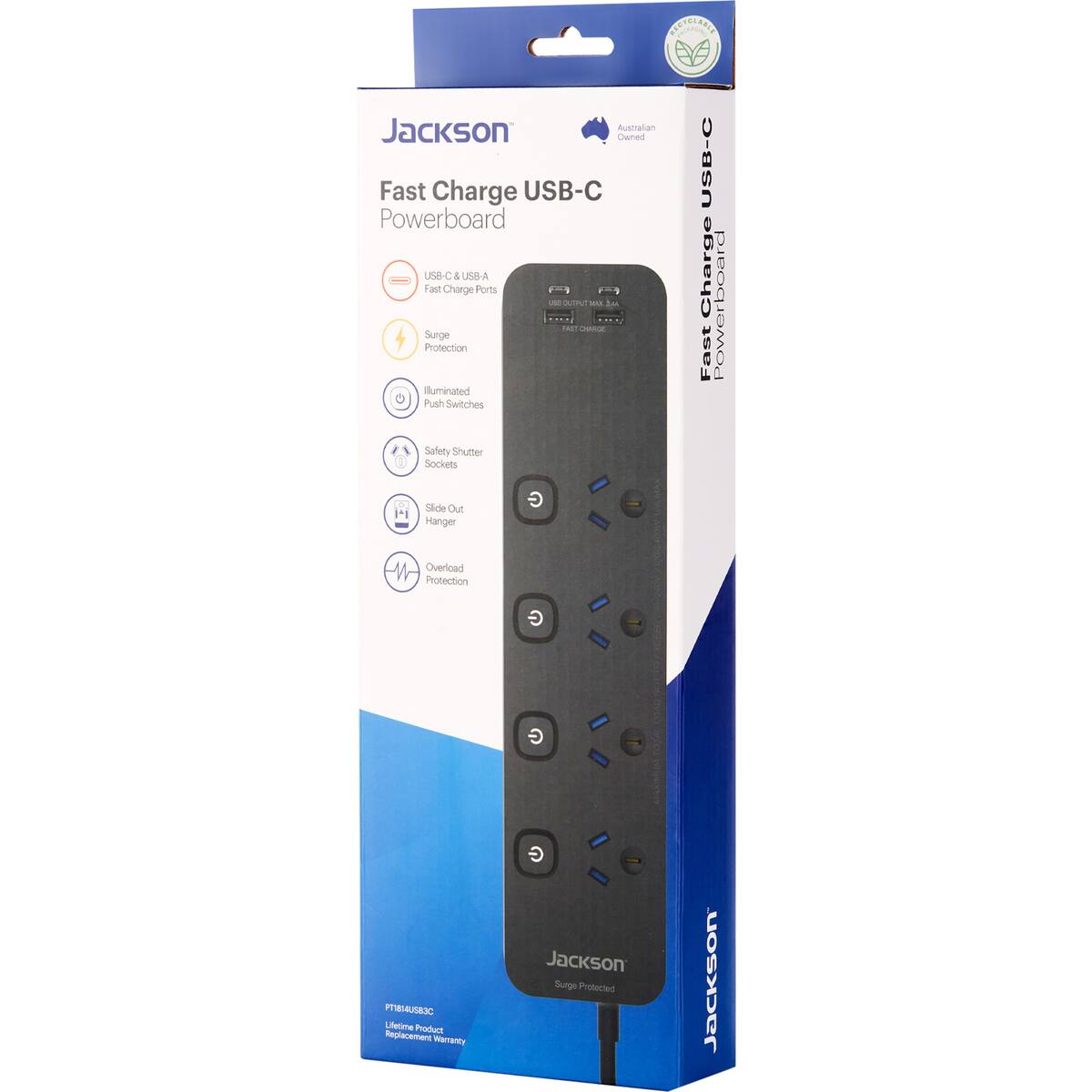 Jackson Fast Charge Usb-c Powerboard Each