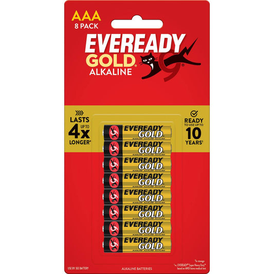 Eveready Gold Aaa Alkaline Batteries 8 Pack