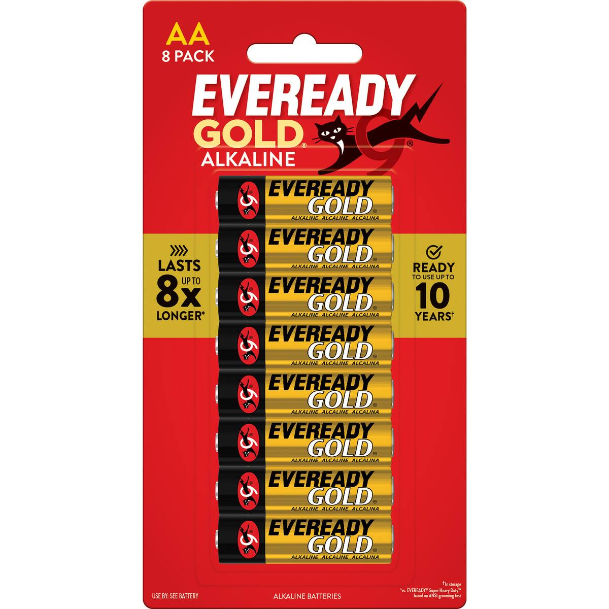 Eveready Gold Aa Alkaline Batteries 8 Pack