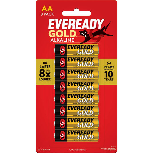 Eveready Gold Aa Alkaline Batteries 8 Pack