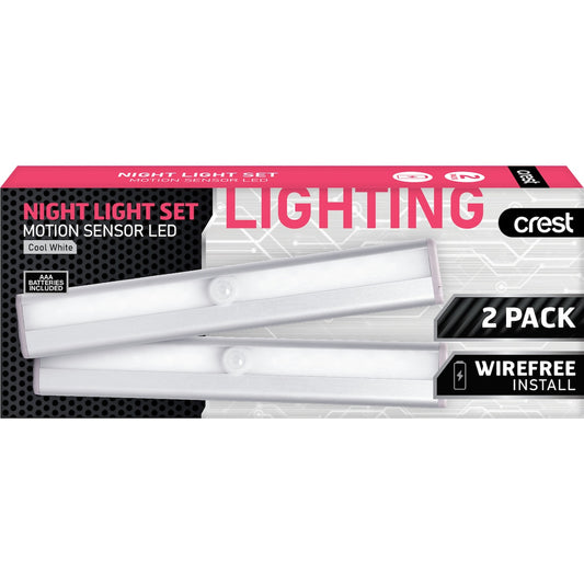 Crest Night Light Set Motion Sensor LED 2 pack