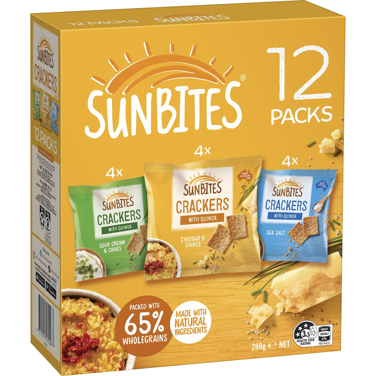 Sunbites Crackers Mix Variety 24g X 12 Pack