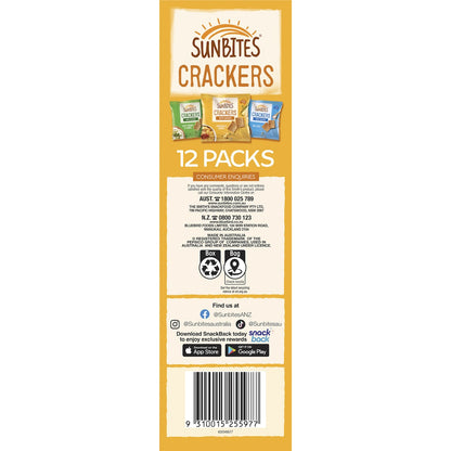 Sunbites Crackers Mix Variety 24g X 12 Pack