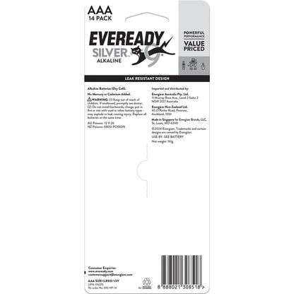 Eveready Silver Aaa Alkaline Batteries 14 Pack
