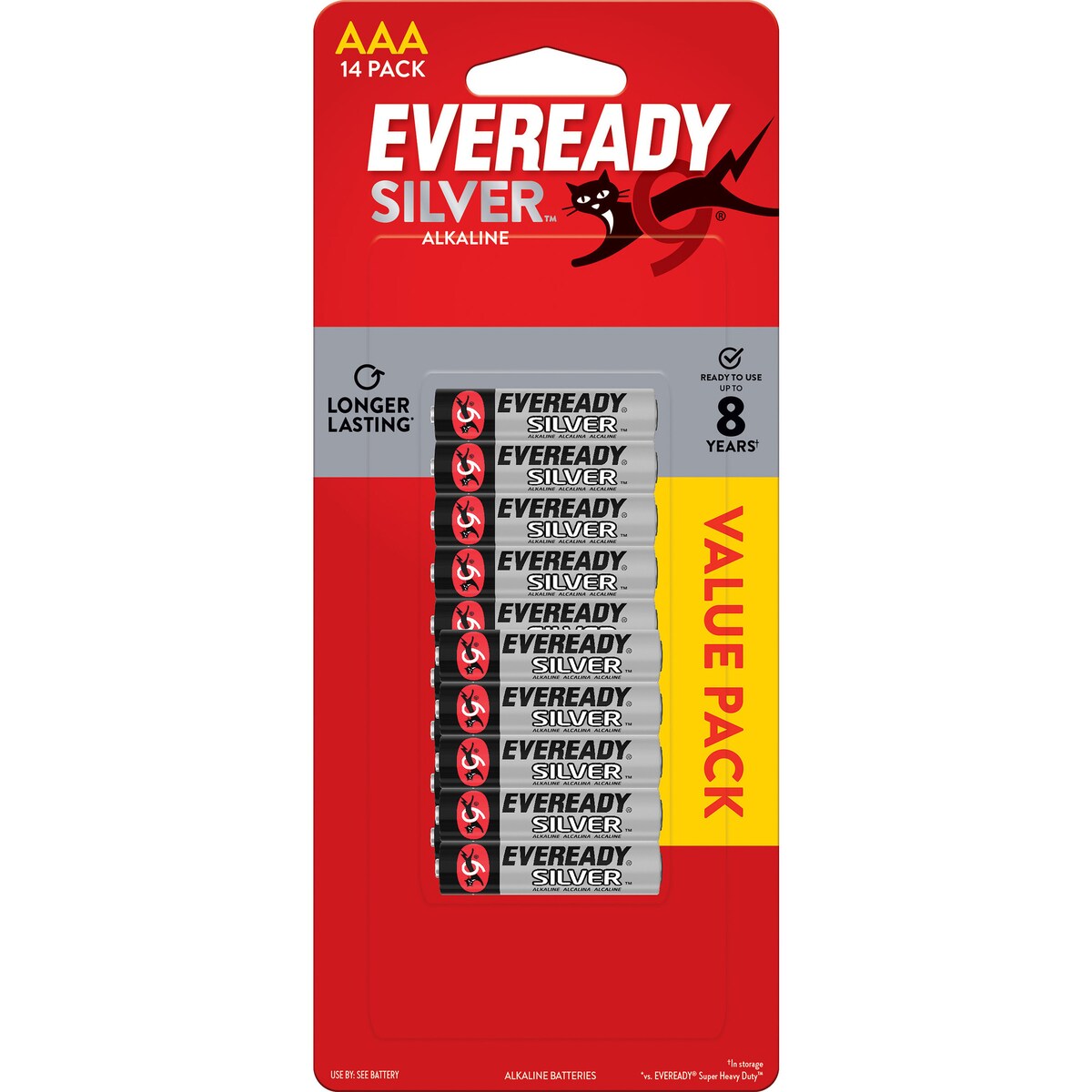 Eveready Silver Aaa Alkaline Batteries 14 Pack