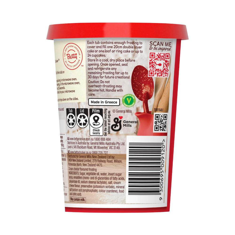Betty Crocker Frosting Cream Cheese - 400g
