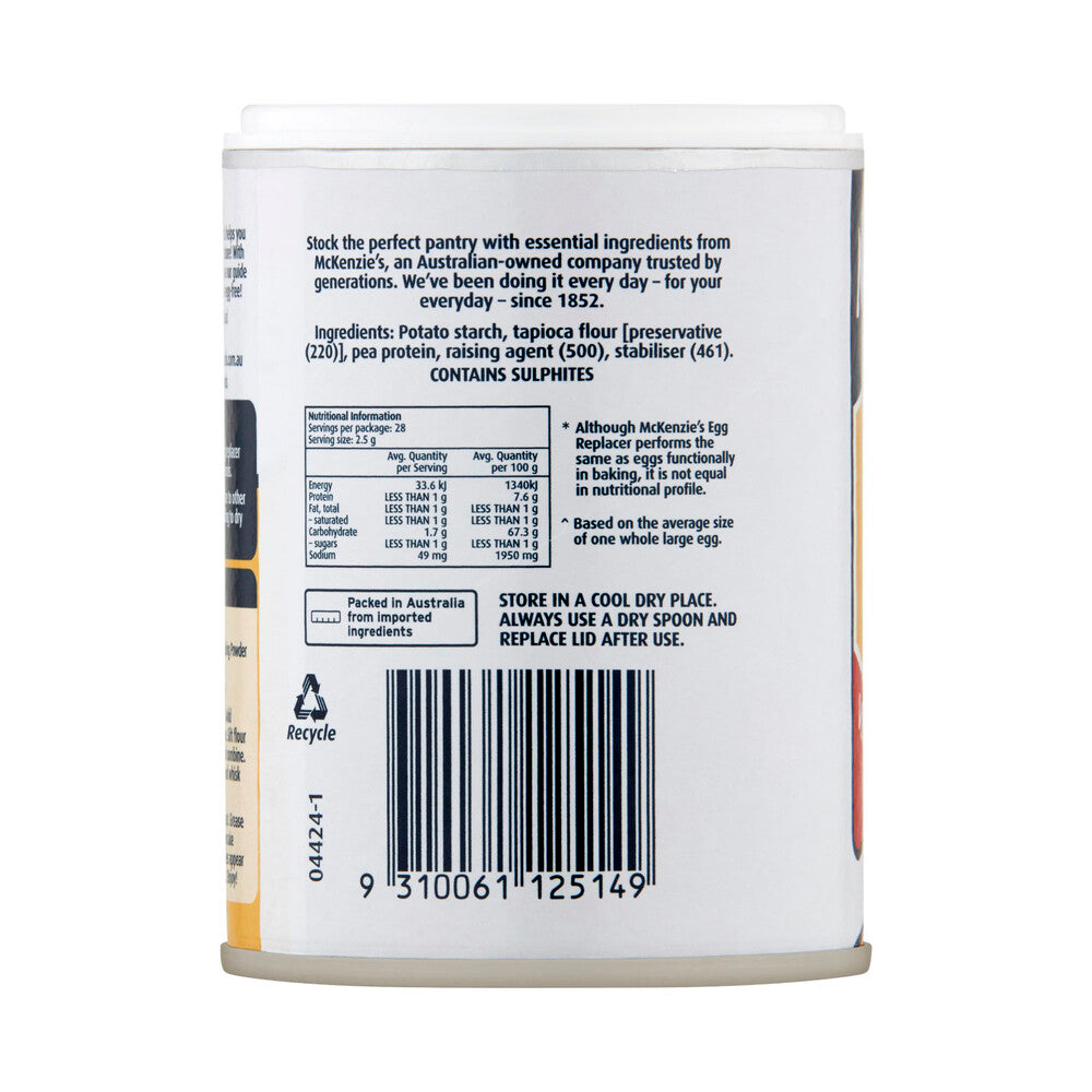 Mckenzie's Egg Replacer - 70g