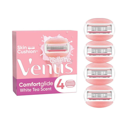 Gillette Venus Comfortglide White Tea Women's Razor Blade - 4 pack